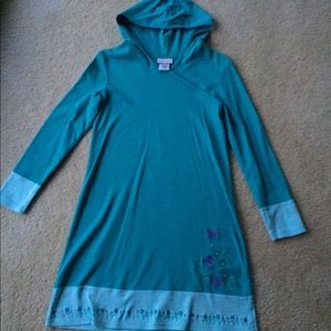 American Girl Embroidered Hooded Dress Size 16